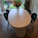RdeB Tafel of Tafelblad - Betonlook / Beton-ciré - 130cm breed
