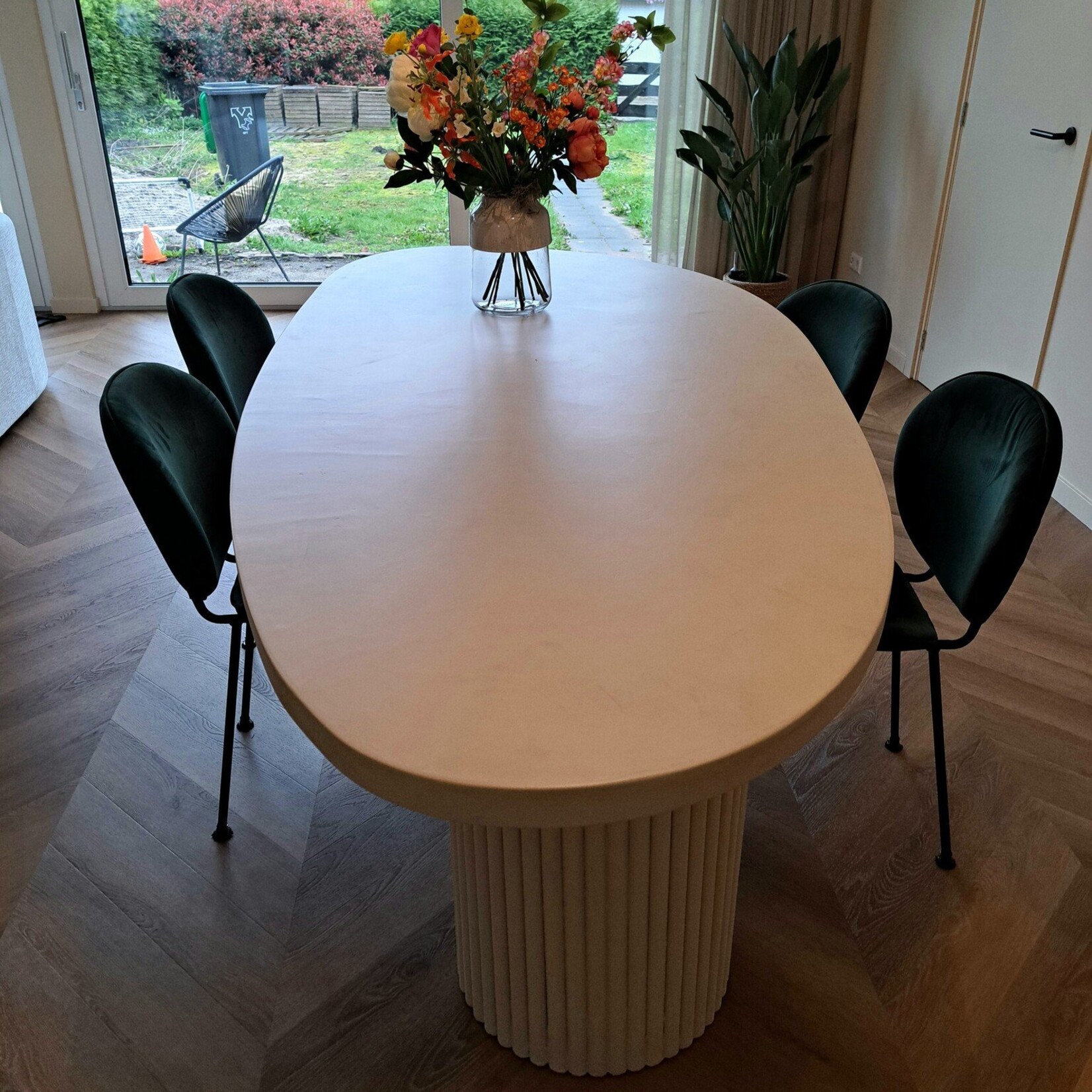 RdeB Tafel of Tafelblad - Betonlook / Beton-ciré - 130cm breed