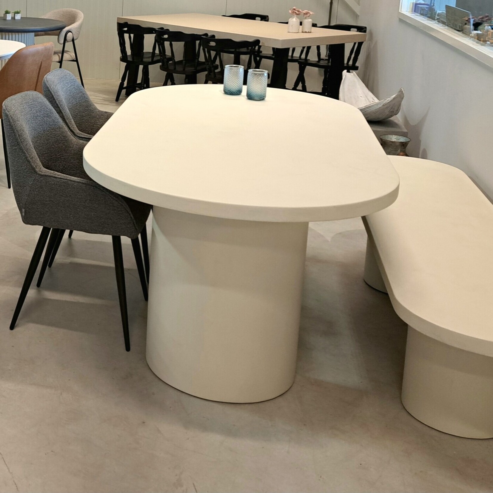 DCR Zitbank  of losse zitting Art Betonlook Meubels 60cm breed