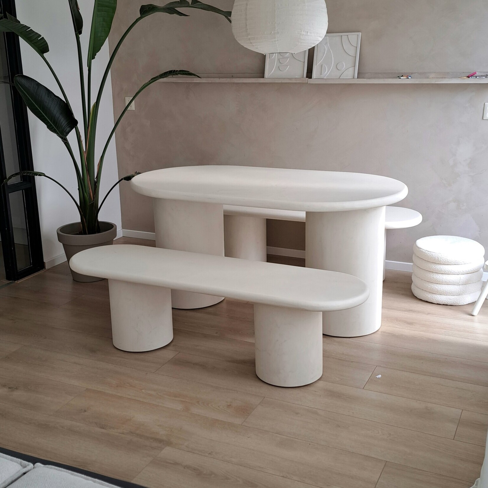 DCR Zitbank  of losse zitting Art Betonlook Meubels 60cm breed