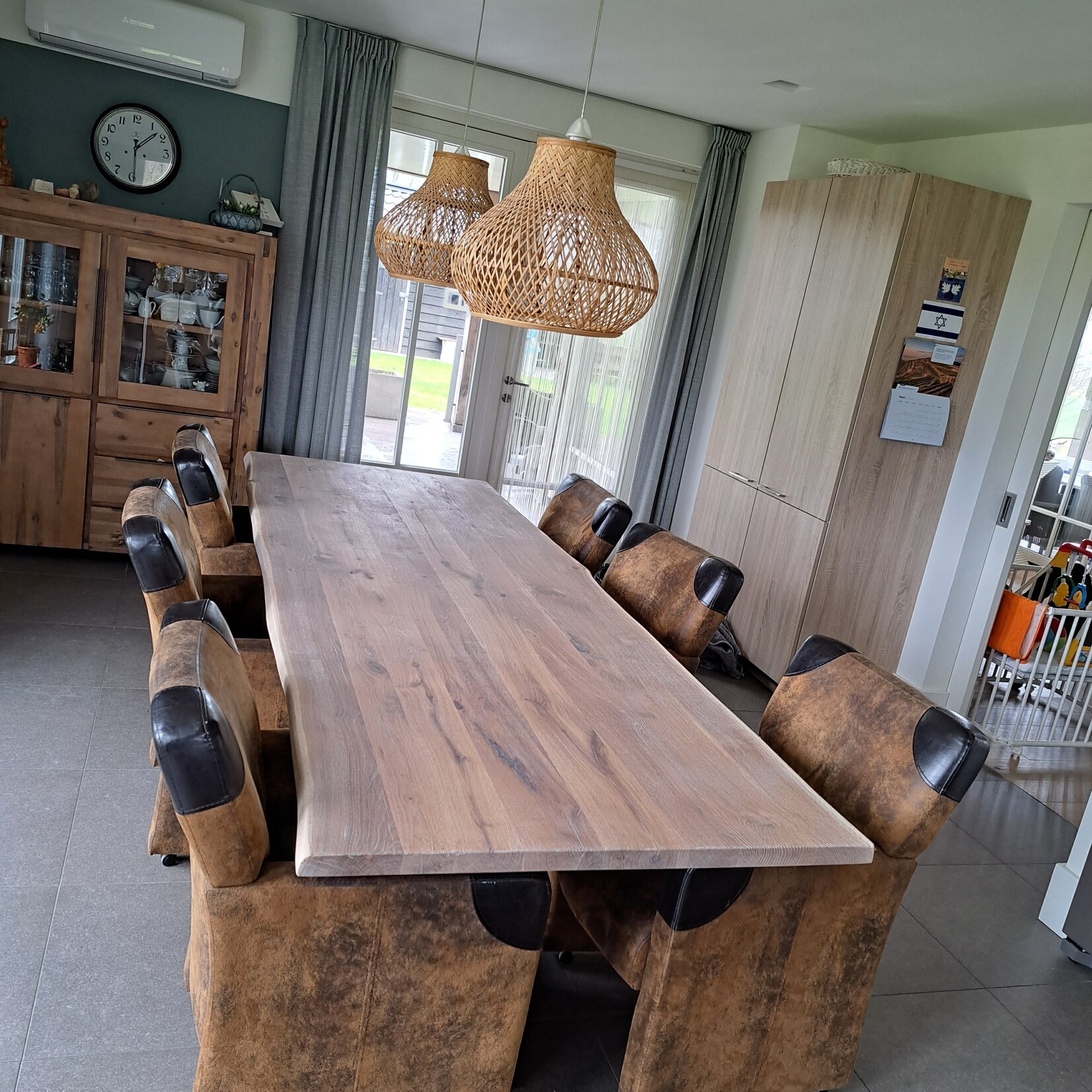 Robuust Tafelblad 70 cm breed tot 300 cm lang - ± 40mm - Eiken Massief