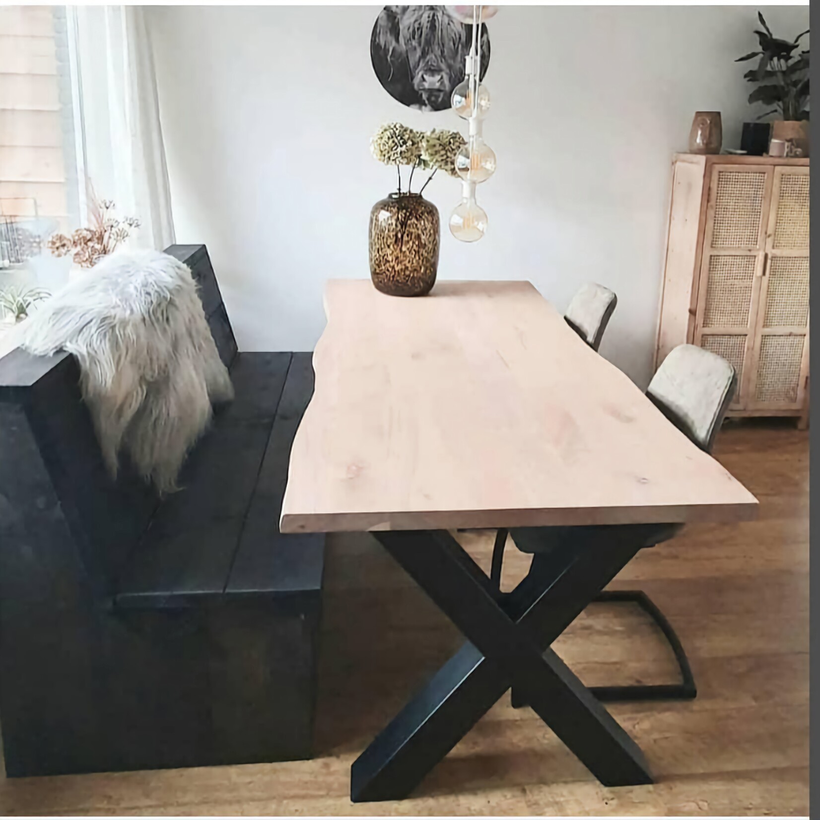 Robuust Tafelblad 100 cm breed tot 300 cm lang - ± 40mm - Eiken Massief