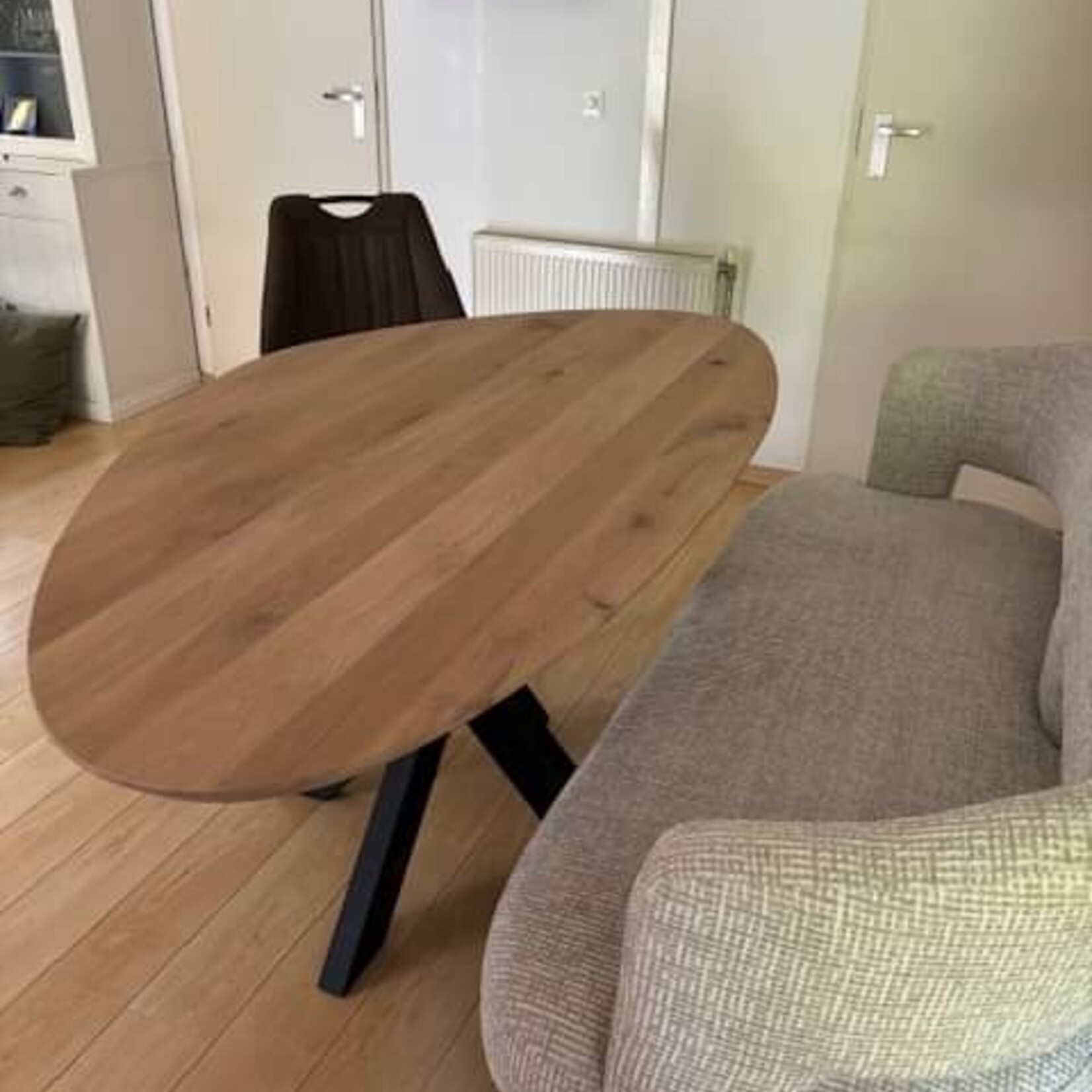 Robuust Tafelblad Kiezel - ± 40mm - Eiken Massief