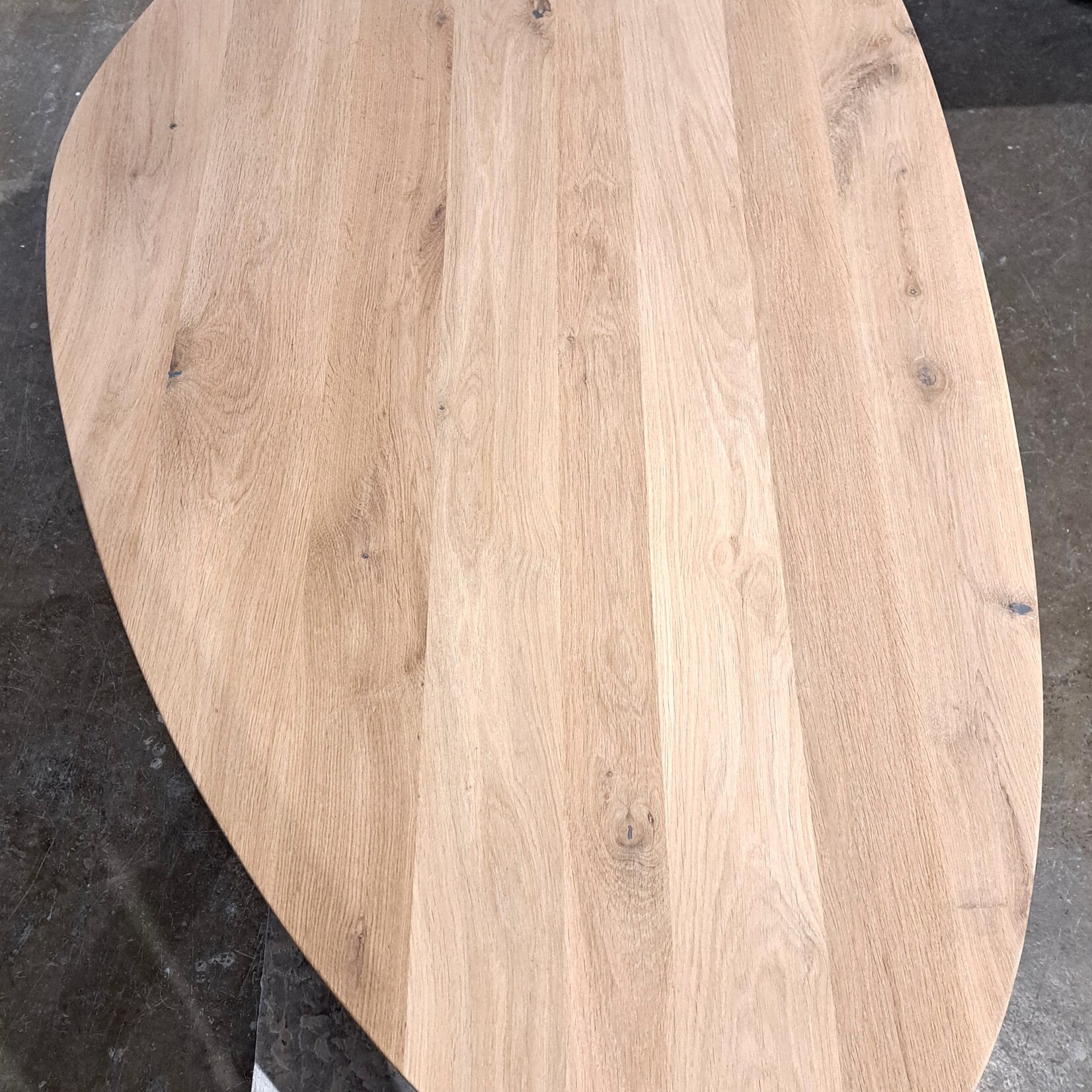 Robuust Tafelblad Kiezel - ± 40mm - Eiken Massief