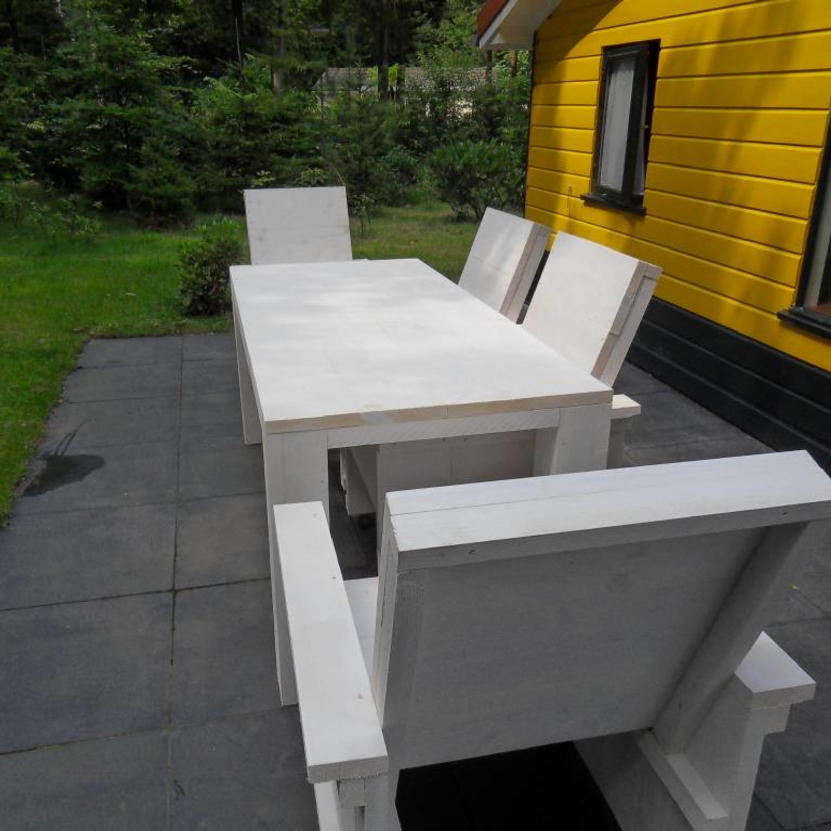 RdeB Tuinstoel met 10 cm leuningen, zitting 60 cm diep