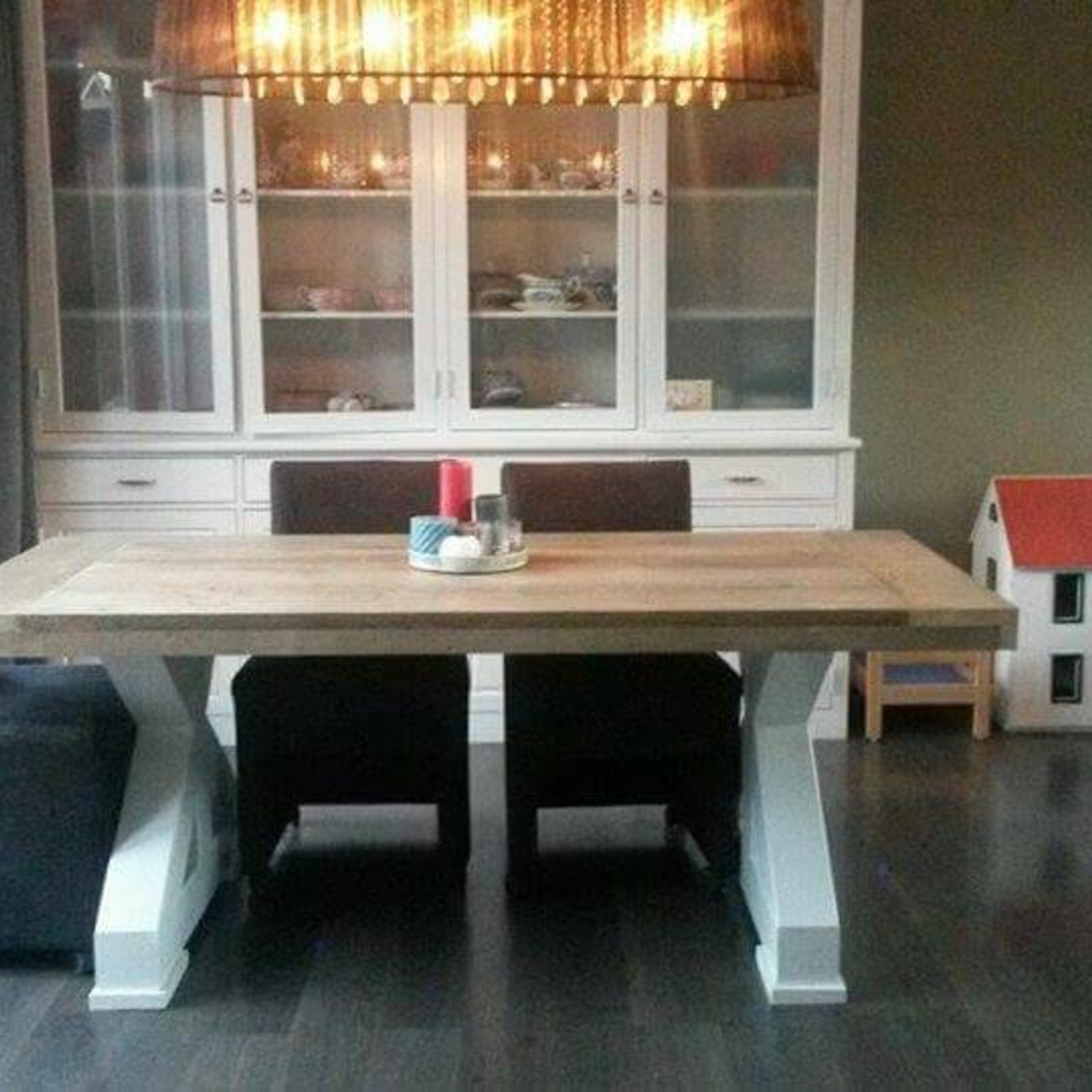 RdeB Tafelblad 100 cm breed tot 300 cm lang - Steigerhout