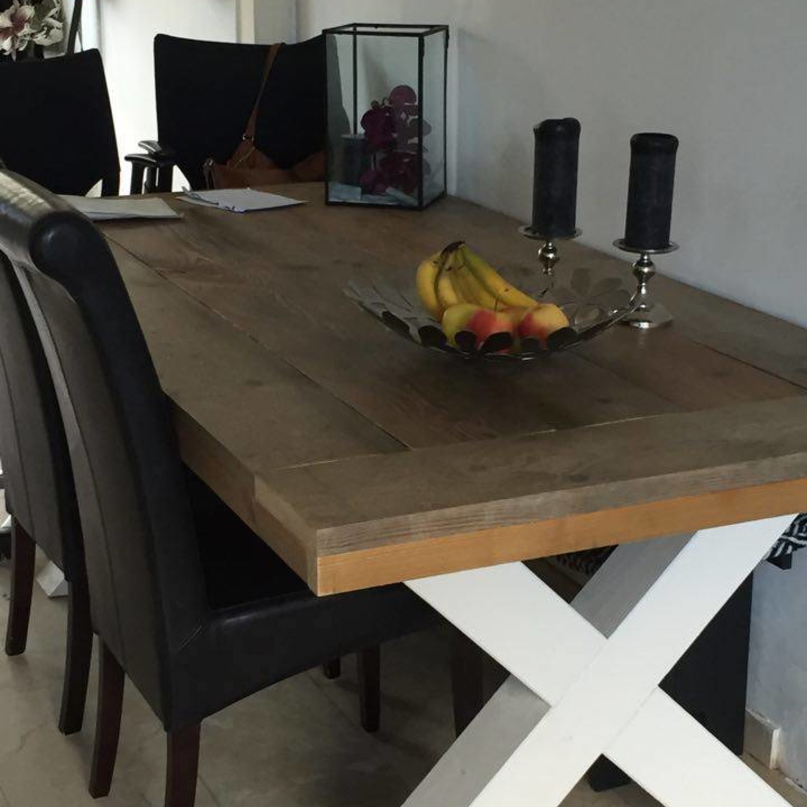 RdeB Tafelblad 100 cm breed tot 300 cm lang - Steigerhout