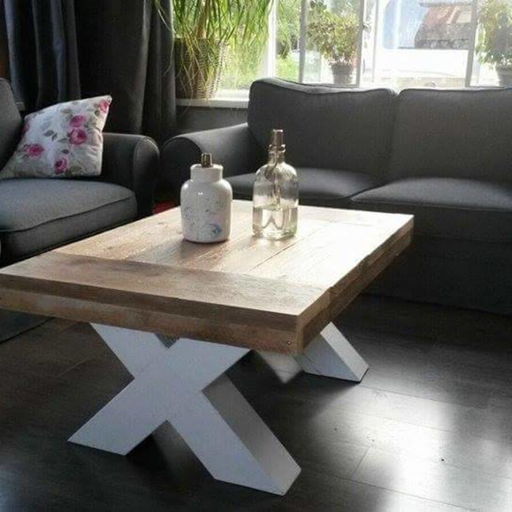 RdeB Tafelblad 60 cm breed tot 150 cm lang - Steigerhout