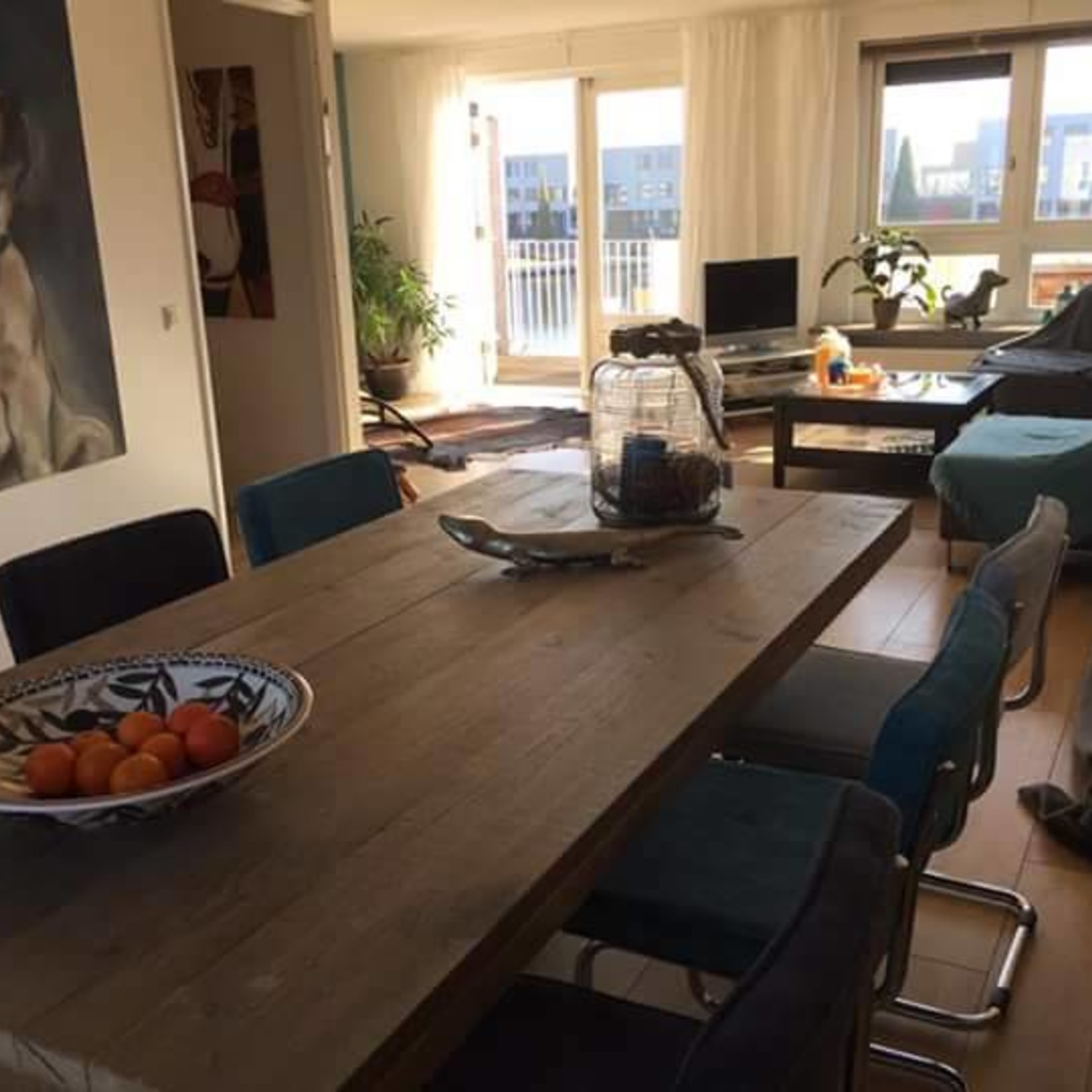 RdeB Eetkamertafel 100 cm breed tot 300 cm lang, Houten A poten