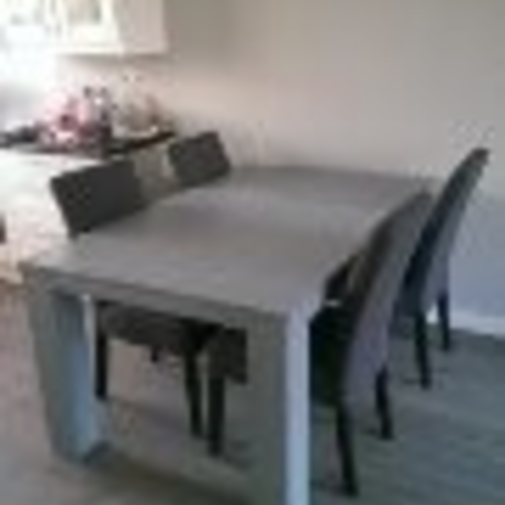 RdeB Eetkamertafel 100 cm breed tot 300 cm lang, Rechte poten  - Steigerhout