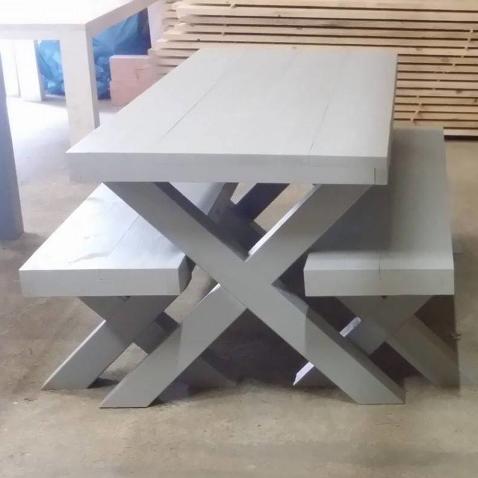 RdeB Zitting bankje 50x60/300 - Steigerhout