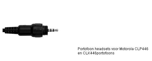 Portofoon headsets met M10 connector voor Motorola CLP446 en CLK446 portofoons