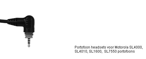 Portofoon headsets met M11 connector voor Motorola SL1600 en SL7550 portofoons