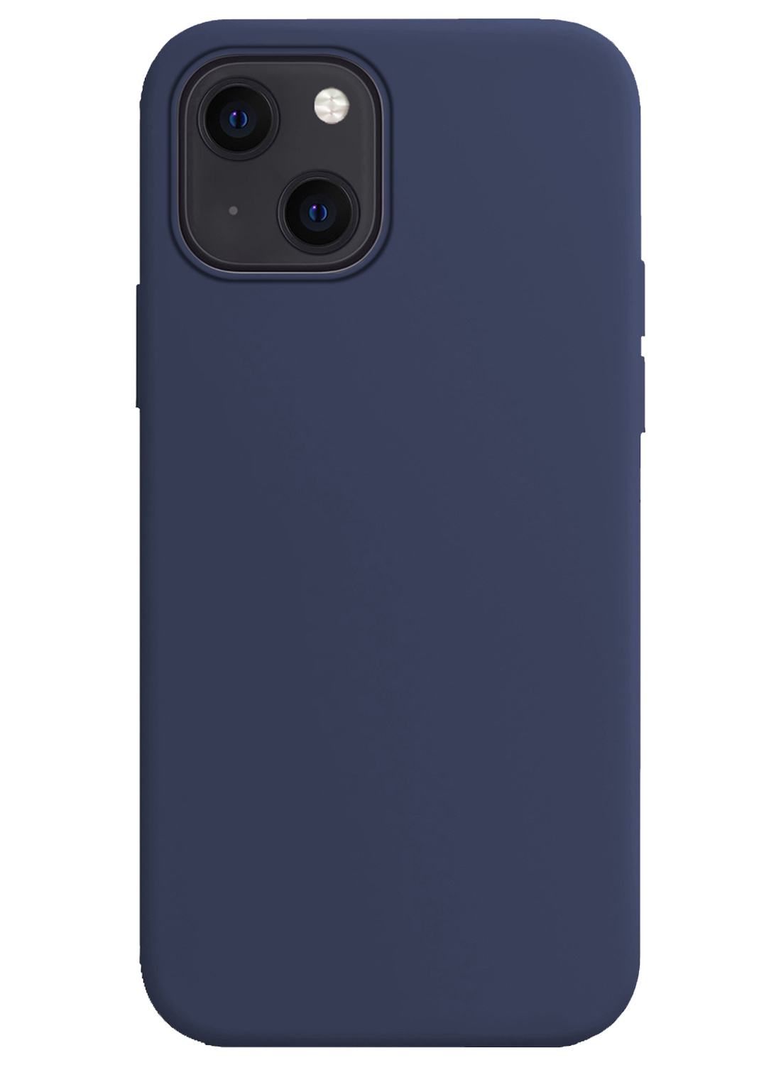 Nomfy Hoesje Geschikt voor iPhone 13 Hoesje Siliconen Cover Case - Hoes Geschikt voor iPhone 13 Hoes Back Case - Donkerblauw