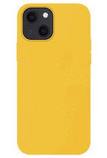 Nomfy Hoesje Geschikt voor iPhone 13 Hoesje Siliconen Cover Case - Hoes Geschikt voor iPhone 13 Hoes Back Case - Geel