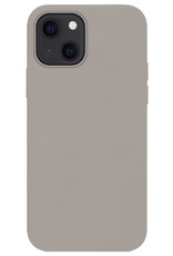 Nomfy Hoesje Geschikt voor iPhone 13 Hoesje Siliconen Cover Case - Hoes Geschikt voor iPhone 13 Hoes Back Case - Grijs