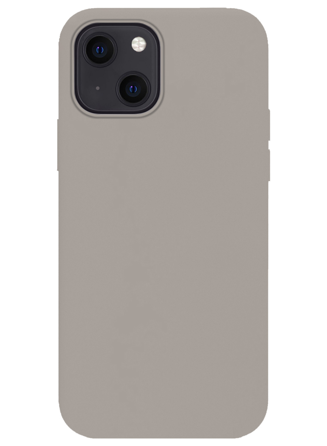 Nomfy Hoesje Geschikt voor iPhone 13 Hoesje Siliconen Cover Case - Hoes Geschikt voor iPhone 13 Hoes Back Case - Grijs