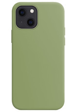 Nomfy Hoesje Geschikt voor iPhone 13 Hoesje Siliconen Cover Case - Hoes Geschikt voor iPhone 13 Hoes Back Case - Groen