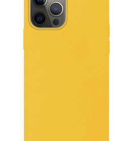Nomfy Nomfy iPhone 13 Pro Max Hoesje Siliconen - Geel