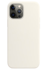 Nomfy Hoesje Geschikt voor iPhone 13 Pro Max Hoesje Siliconen Cover Case - Hoes Geschikt voor iPhone 13 Pro Max Hoes Back Case - Wit