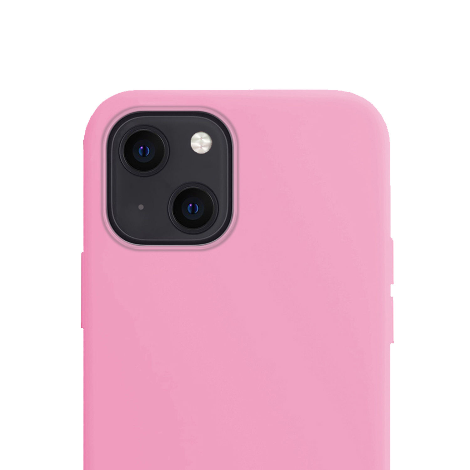 NoXx Hoes Geschikt voor iPhone 13 Mini Hoesje Cover Siliconen Back Case Hoes - Lichtroze