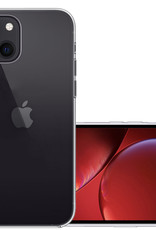 NoXx Hoes Geschikt voor iPhone 13 Mini Hoesje Cover Siliconen Back Case Hoes - Transparant