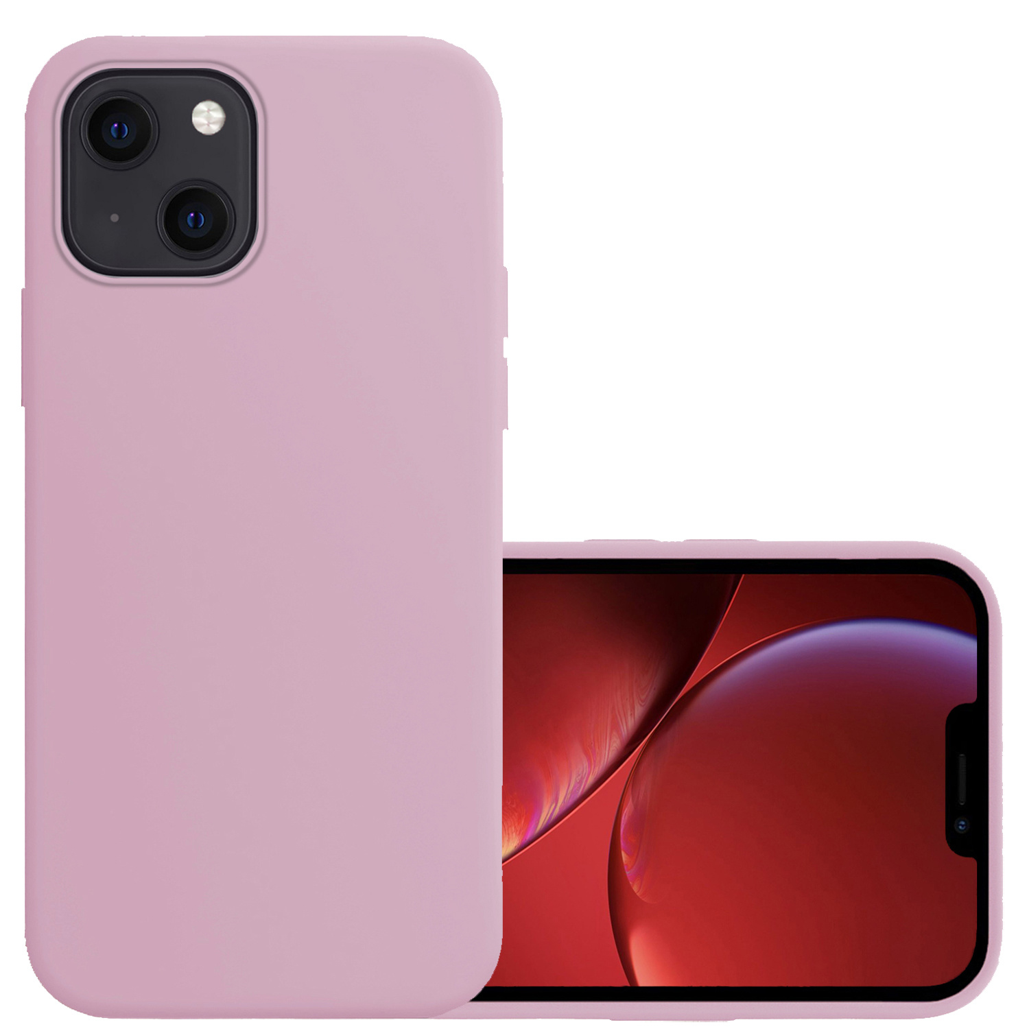 NoXx Hoes Geschikt voor iPhone 13 Hoesje Cover Siliconen Back Case Hoes - Lila