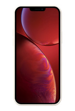 NoXx Hoes Geschikt voor iPhone 13 Hoesje Cover Siliconen Back Case Hoes - Wit