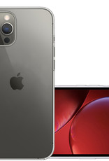 NoXx Hoes Geschikt voor iPhone 13 Pro Hoesje Cover Siliconen Back Case Hoes - Transparant