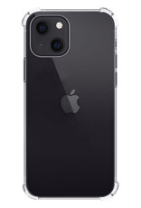 BASEY. Hoes Geschikt voor iPhone 13 Mini Hoesje Shock Proof Case Hoes Siliconen - Hoesje Geschikt voor iPhone 13 Mini Hoes Cover Shockproof - Transparant - 2 Stuks