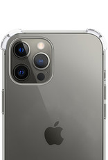 NoXx Hoes Geschikt voor iPhone 13 Pro Hoesje Siliconen Cover Shock Proof Back Case Shockproof Hoes - Transparant