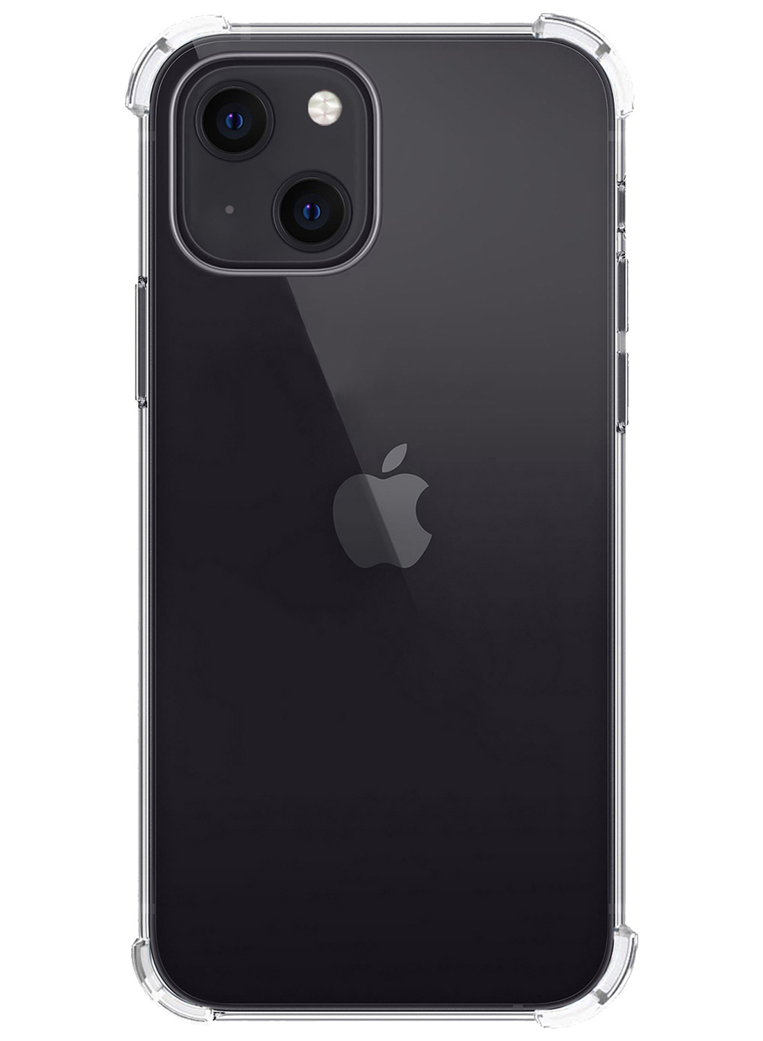 Nomfy Hoesje Geschikt voor iPhone 13 Hoesje Shock Proof Cover Case Shockproof - Hoes Geschikt voor iPhone 13 Hoes Siliconen Back Case - Transparant