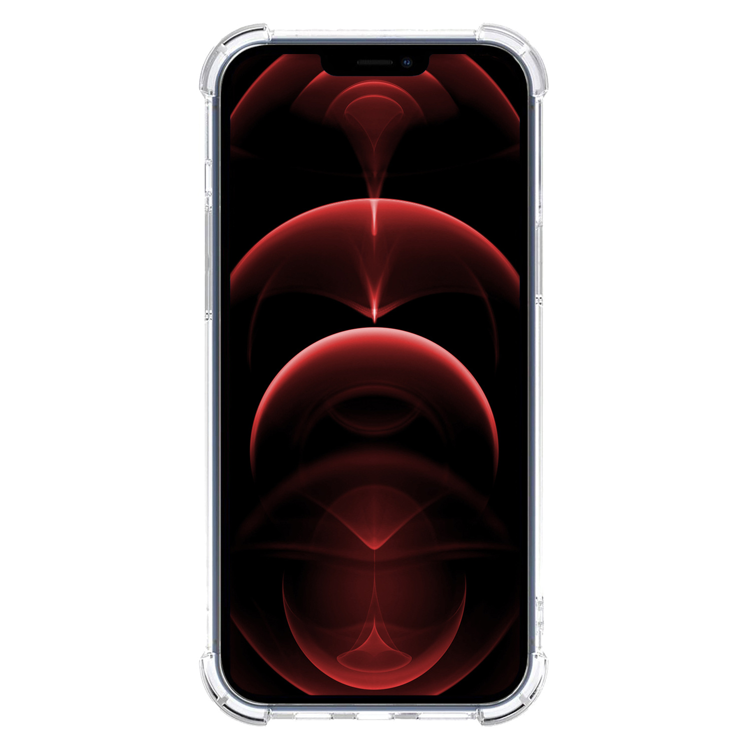 Nomfy Hoesje Geschikt voor iPhone 13 Pro Hoesje Shock Proof Cover Case Shockproof - Hoes Geschikt voor iPhone 13 Pro Hoes Siliconen Back Case - Transparant