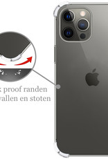 Nomfy Hoesje Geschikt voor iPhone 13 Pro Max Hoesje Shock Proof Cover Case Shockproof - Hoes Geschikt voor iPhone 13 Pro Max Hoes Siliconen Back Case - Transparant