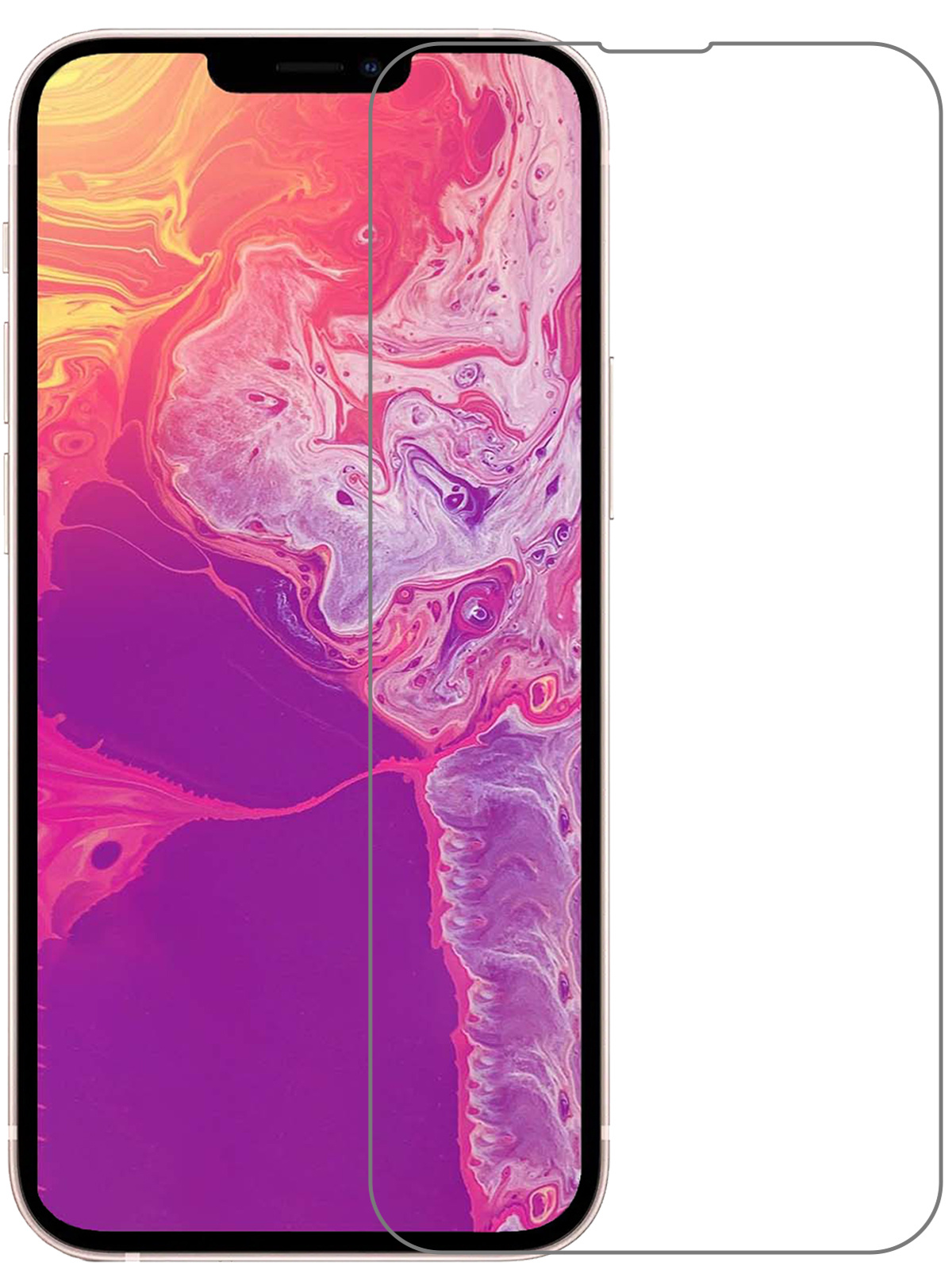 BASEY. Screenprotector Geschikt voor iPhone 13 Screenprotector Tempered Glass Beschermglas Dichte Notch - Screenprotector Geschikt voor iPhone 13 Screen Protector