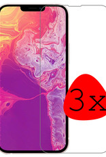 BASEY. Screenprotector Geschikt voor iPhone 13 Pro Screenprotector Tempered Glass Beschermglas Dichte Notch - Screenprotector Geschikt voor iPhone 13 Pro Screen Protector - 3 Stuks