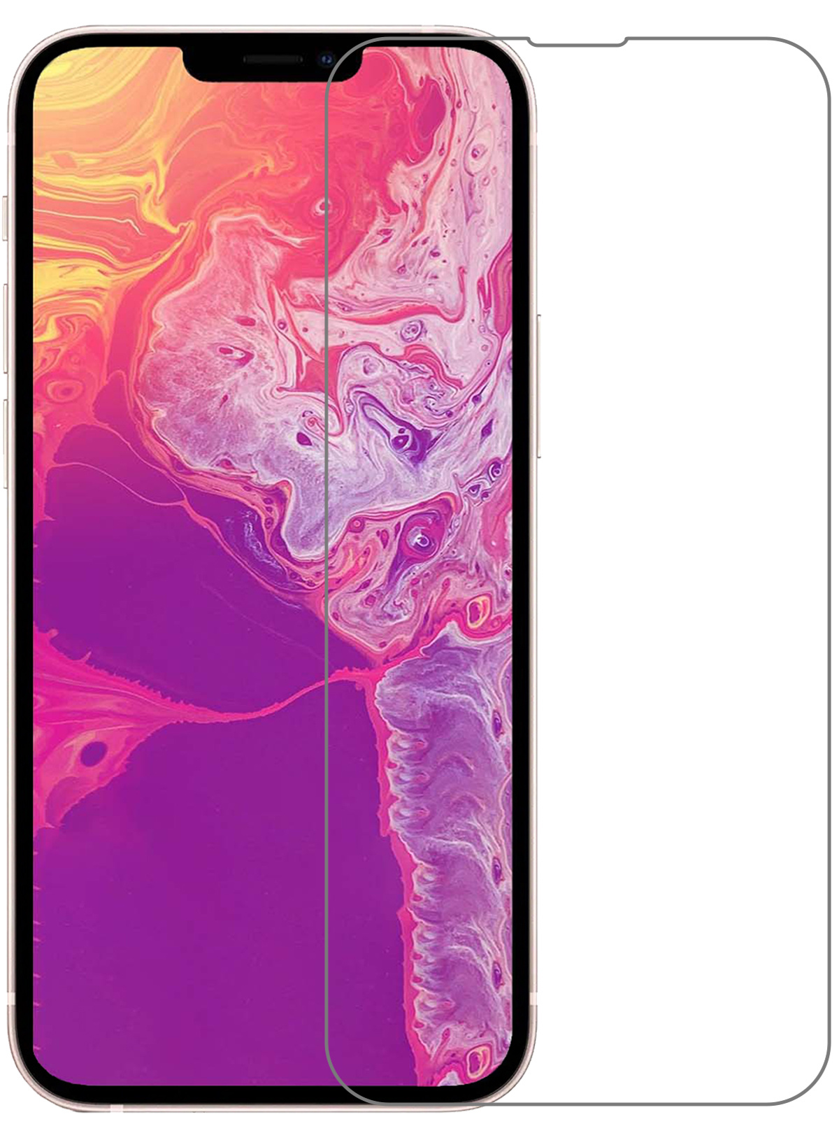 BASEY. Screenprotector Geschikt voor iPhone 13 Pro Max Screenprotector Tempered Glass Beschermglas Dichte Notch - Screenprotector Geschikt voor iPhone 13 Pro Max Screen Protector