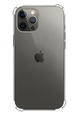 NoXx Hoes Geschikt voor iPhone 13 Pro Max Hoesje Siliconen Cover Shock Proof Back Case Shockproof Hoes - Transparant - 2x