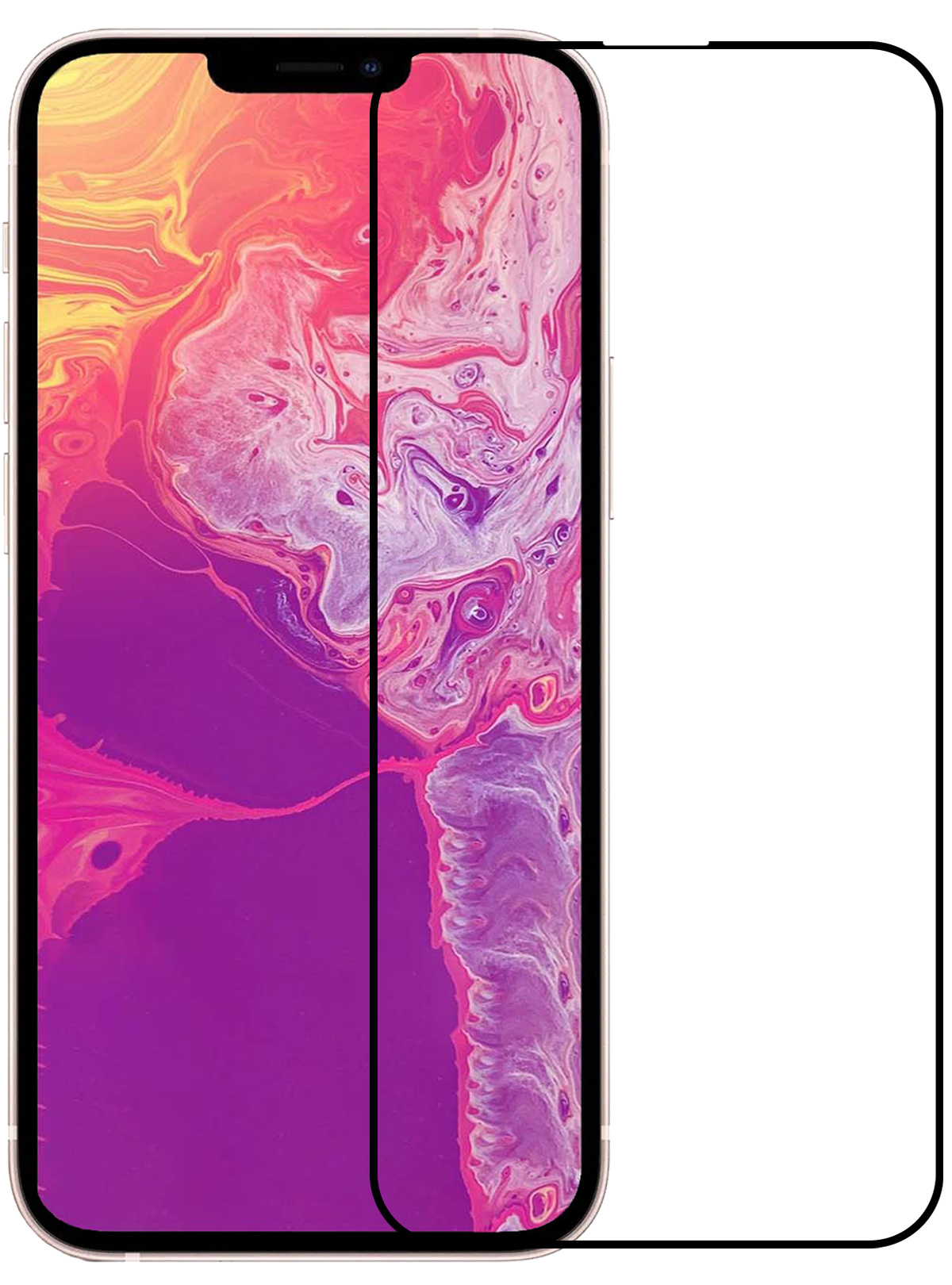 BASEY. Screenprotector Geschikt voor iPhone 13 Mini Screenprotector Beschermglas Full Cover - Screenprotector Geschikt voor iPhone 13 Mini Screen Protector Full Cover