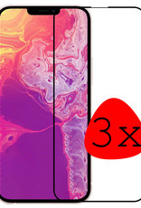 BASEY. Screenprotector Geschikt voor iPhone 13 Mini Screenprotector Beschermglas Full Cover - Screenprotector Geschikt voor iPhone 13 Mini Screen Protector Full Cover - 3 Stuks