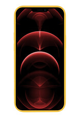 Nomfy Hoesje Geschikt voor iPhone 13 Mini Hoesje Siliconen Cover Case Met Screenprotector - Hoes Geschikt voor iPhone 13 Mini Hoes Back Case - Geel