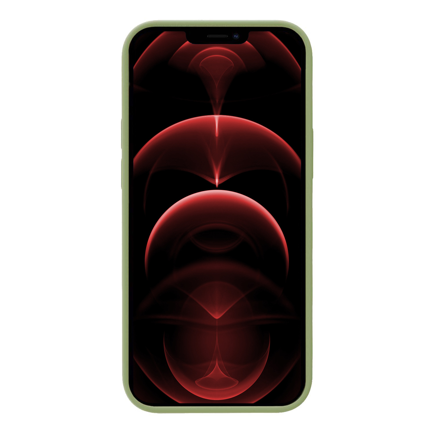 Nomfy Hoesje Geschikt voor iPhone 13 Mini Hoesje Siliconen Cover Case Met Screenprotector - Hoes Geschikt voor iPhone 13 Mini Hoes Back Case - Groen