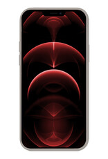 Nomfy Hoesje Geschikt voor iPhone 13 Hoesje Siliconen Cover Case Met Screenprotector - Hoes Geschikt voor iPhone 13 Hoes Back Case - Grijs