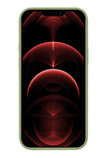 Nomfy Hoesje Geschikt voor iPhone 13 Pro Hoesje Siliconen Cover Case Met Screenprotector - Hoes Geschikt voor iPhone 13 Pro Hoes Back Case - Groen