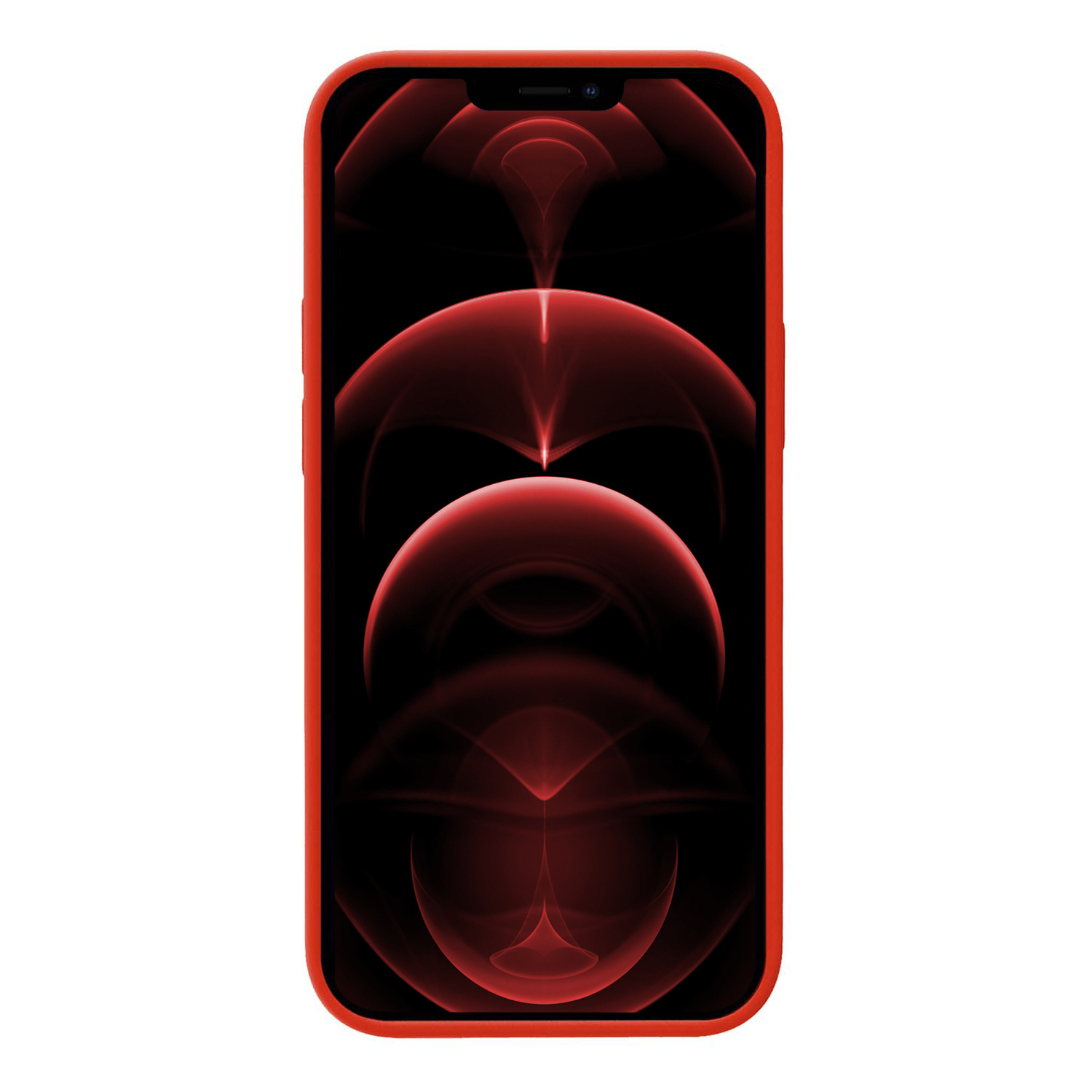 Nomfy Hoesje Geschikt voor iPhone 13 Pro Hoesje Siliconen Cover Case Met Screenprotector - Hoes Geschikt voor iPhone 13 Pro Hoes Back Case - Rood