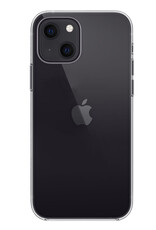 BASEY. Hoes Geschikt voor iPhone 13 Mini Hoesje Siliconen Back Cover Case Met 2x Screenprotector - Hoesje Geschikt voor iPhone 13 Mini Hoes Cover Hoesje - Transparant