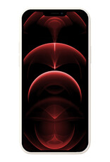 Nomfy Hoesje Geschikt voor iPhone 13 Mini Hoesje Siliconen Cover Case Met 2x Screenprotector - Hoes Geschikt voor iPhone 13 Mini Hoes Back Case - Wit