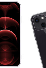 Nomfy Hoesje Geschikt voor iPhone 13 Hoesje Siliconen Cover Case Met 2x Screenprotector - Hoes Geschikt voor iPhone 13 Hoes Back Case - Transparant
