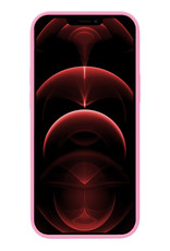 Nomfy Hoesje Geschikt voor iPhone 13 Pro Hoesje Siliconen Cover Case Met 2x Screenprotector - Hoes Geschikt voor iPhone 13 Pro Hoes Back Case - Lichtroze