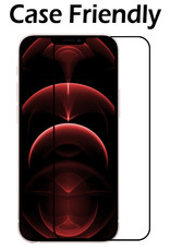 Nomfy iPhone 13 Mini Screenprotector Bescherm Glas - iPhone 13 Mini Screen Protector Tempered Glass Full Screen 3D Zwart - 2x